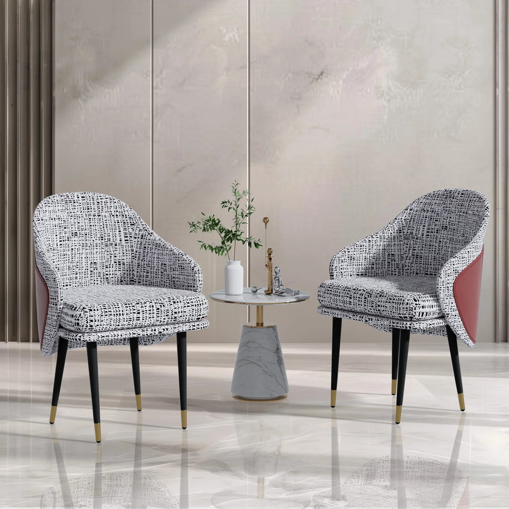 Modern Upholstered Dining Chairs, High-Density Sponge Foam, for Kitchen and Restaurant Dinner Chair, Set of 2