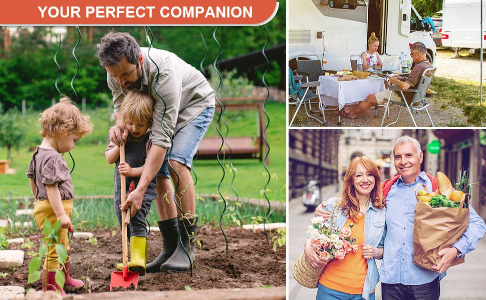 Beach Trolley on Wheels, Foldable Camping Trolley Cart Folding Collapsible Festival Trolley for Camping Garden Picnic Outdoor