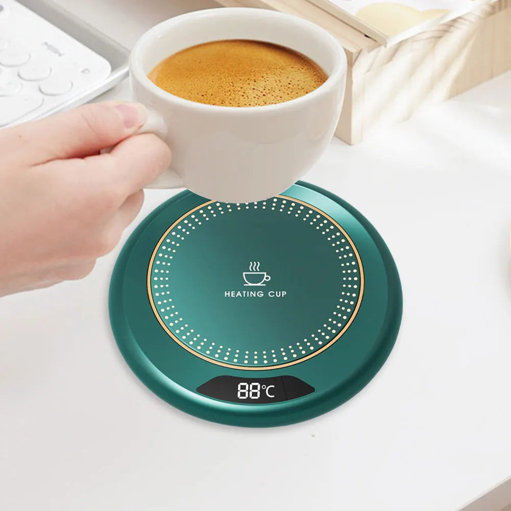 Mini Portable 55 degree USB Cup Warmer Coffee Mug Heating Coaster Smart Thermostatic Hot Plate Milk Tea Water Heating Pad Heater