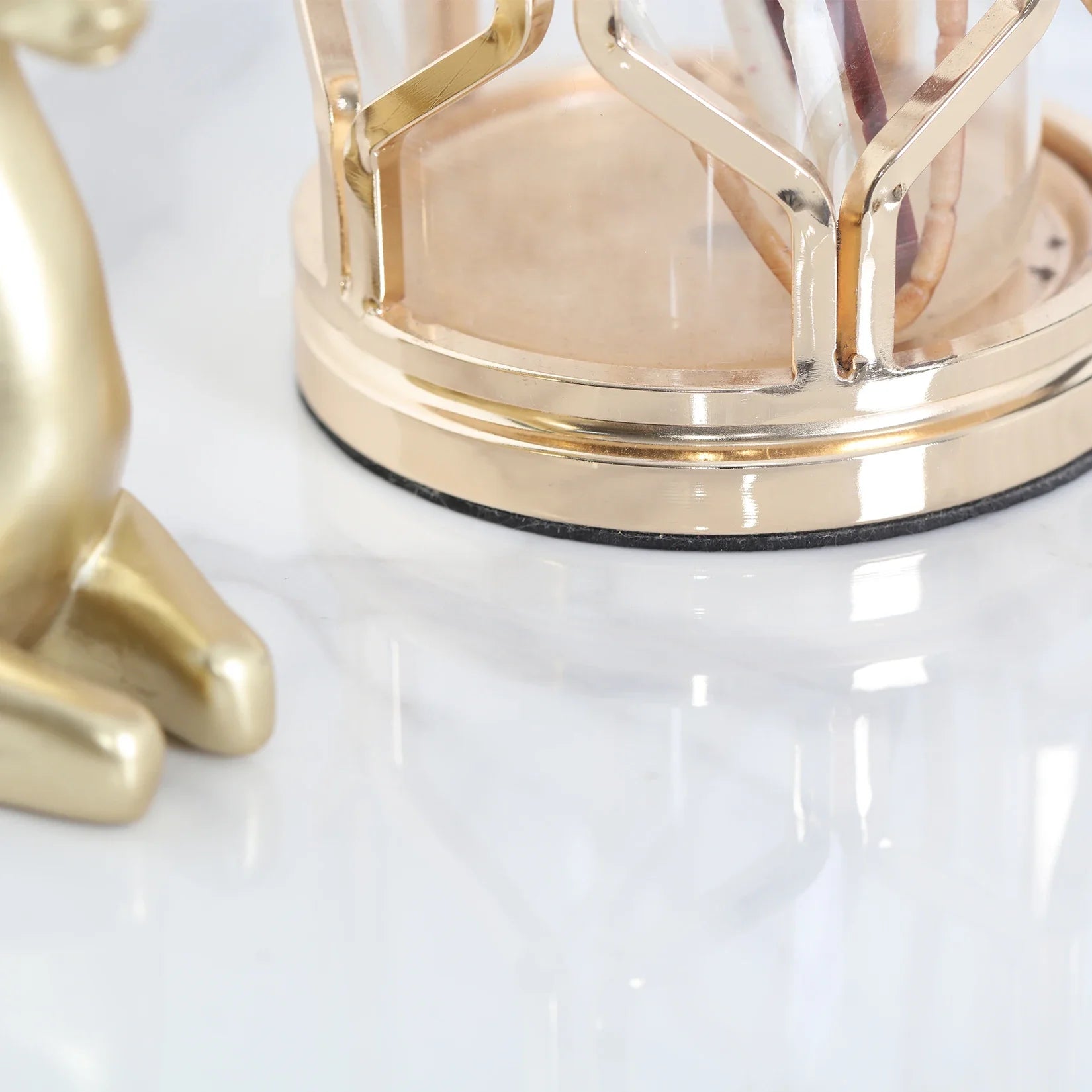 Minimalism Marble Stone Side Table White Top Black Frame End Side Coffee Tables Modern Furniture