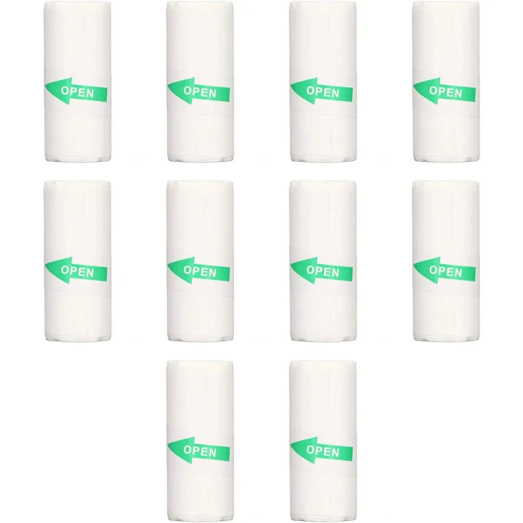 10Pcs Mini Printer Paper For peripage Self Adhesive Thermal Paper Printable Sticker Paper for Pocket Thermal Printer