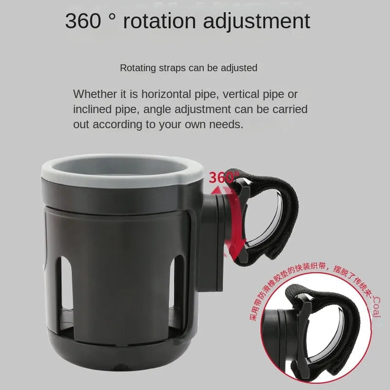 Stroller Cup Holder Phone Support Milk Bottle Drink Cup Holder Conversion 2 Cups for Universal Pram Baby Stroller Accessories