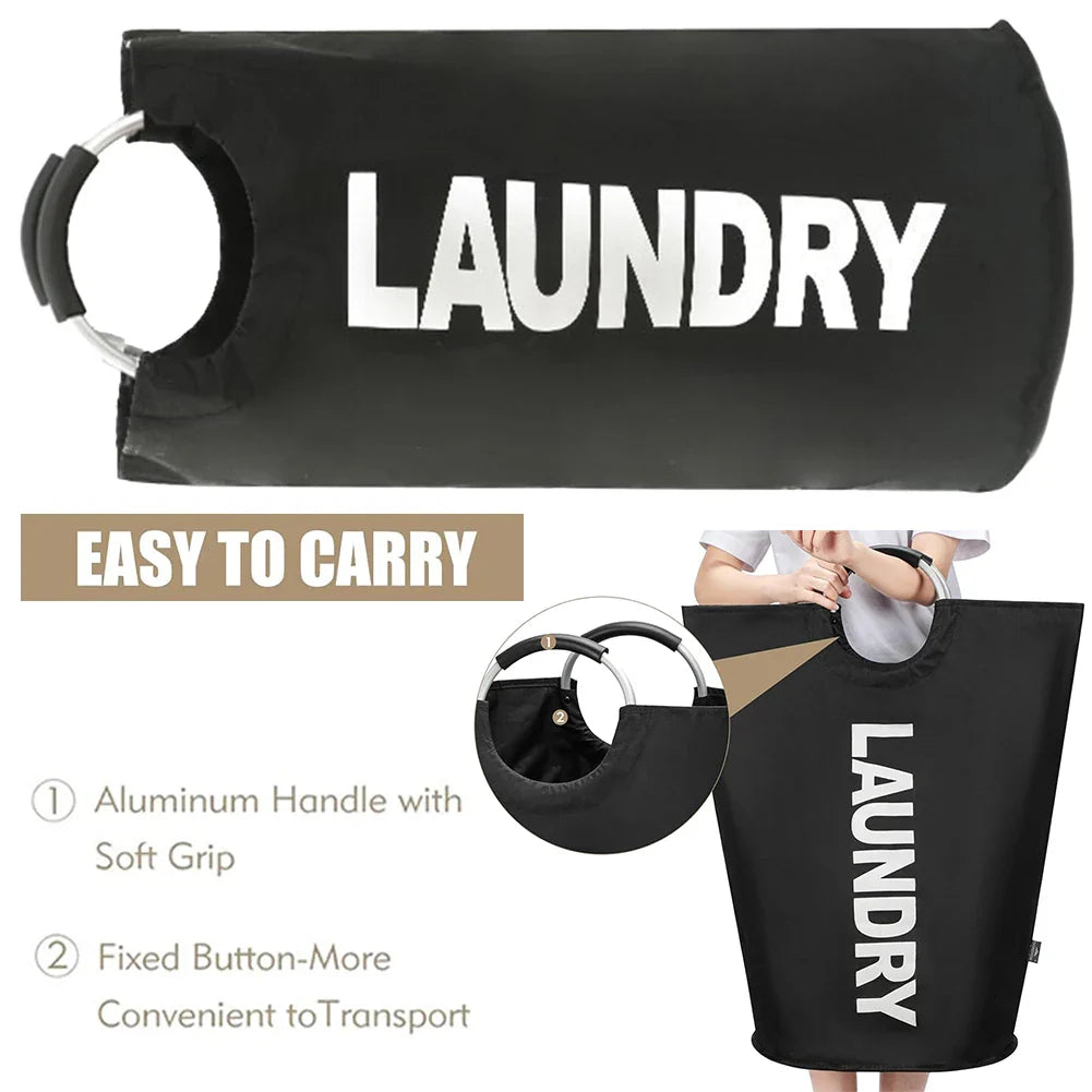 82L Dirty Clothes Basket Large Capacity Foldable Laundry Basket Clothes Storage Basket Multifunction for Laundry Room Dorm