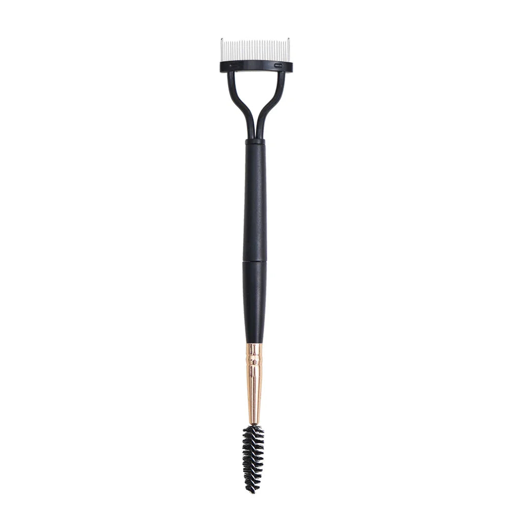 NEW Eyelash Beauty Collapsible Separator Portable Eyelash Brush Comb Mascara Curl Eye Lash Stainless Steel Eyelash Combing Tools