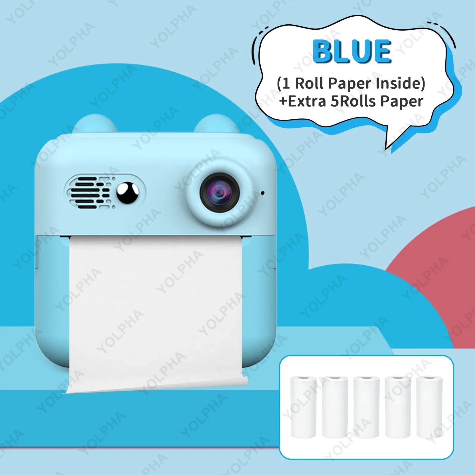 Kids Camera Instant Print, HD Instant Print Camera for Kids, Selfie Digital Camera for Kids Boys& Girls Ideal Kids Toys Gifts