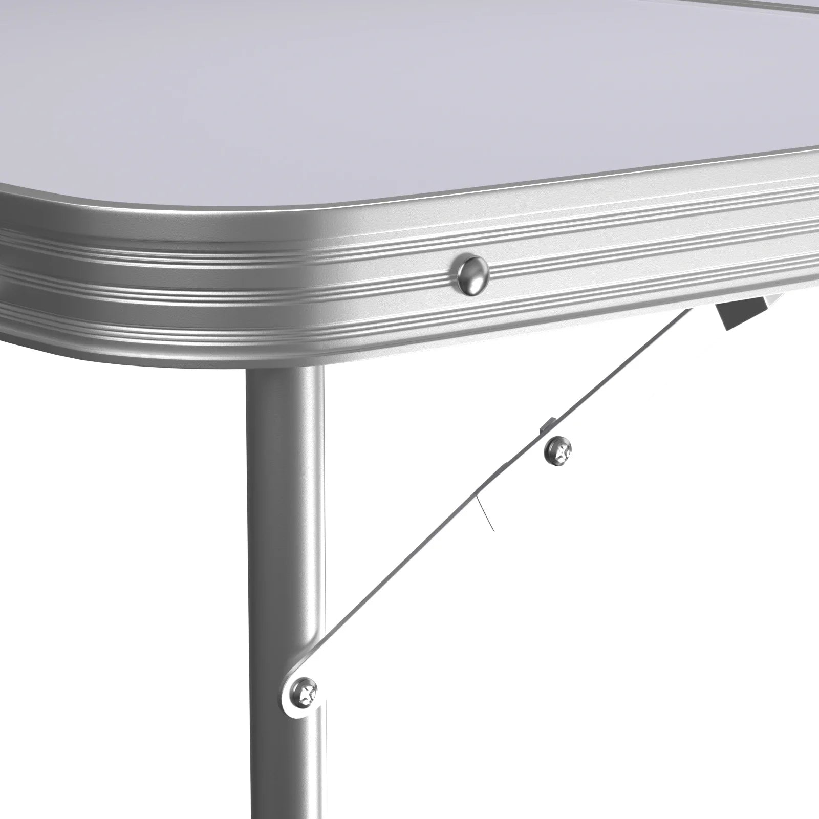 Portable Camping Table Aluminum Lightweight Folding Table 2 Height Adjustable Garden Table Picnic BBQ Table for Camping, Party &