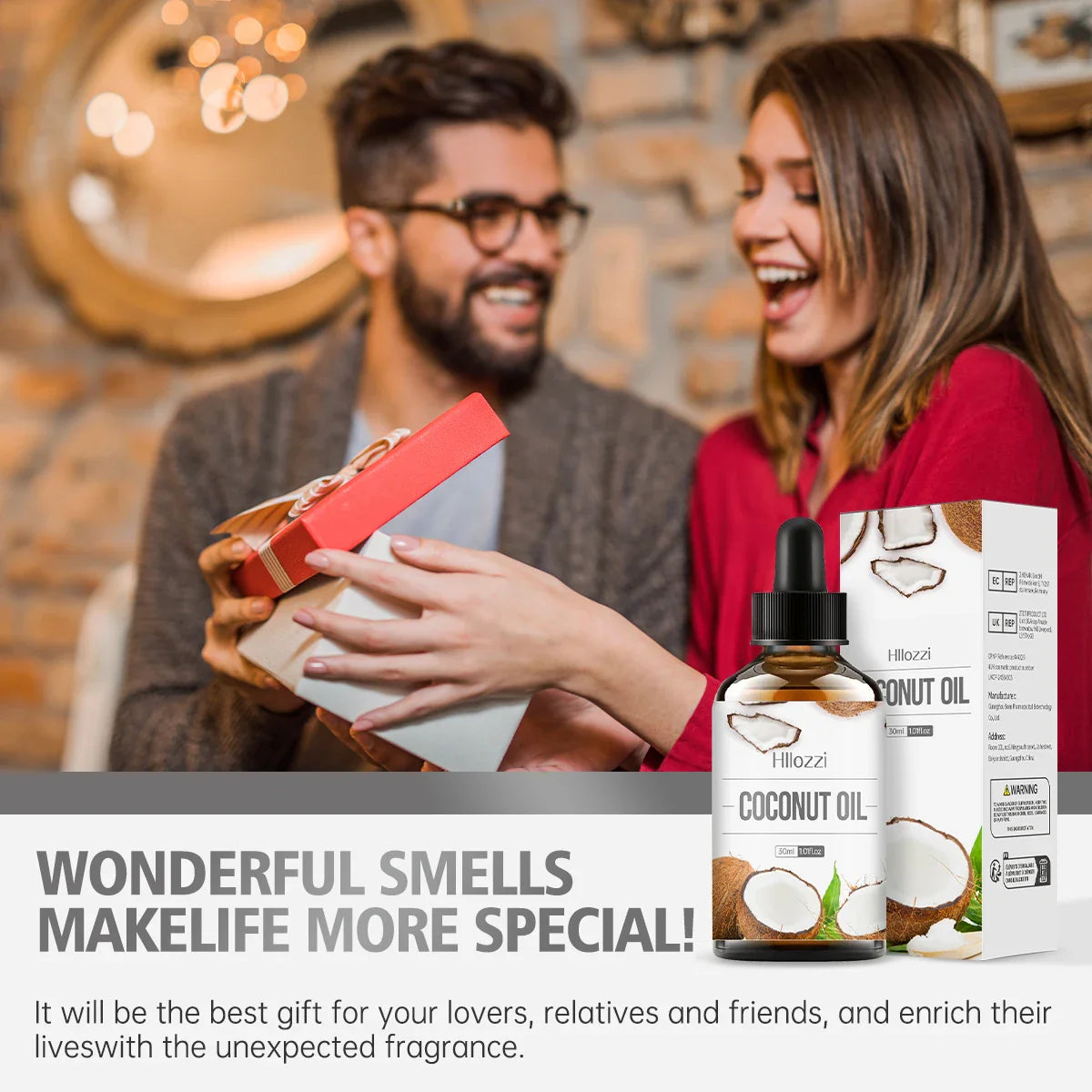 Coconut essential oil suitable for massage scraping aromatherapy diffuser for face hair eyelash care universal essential oil