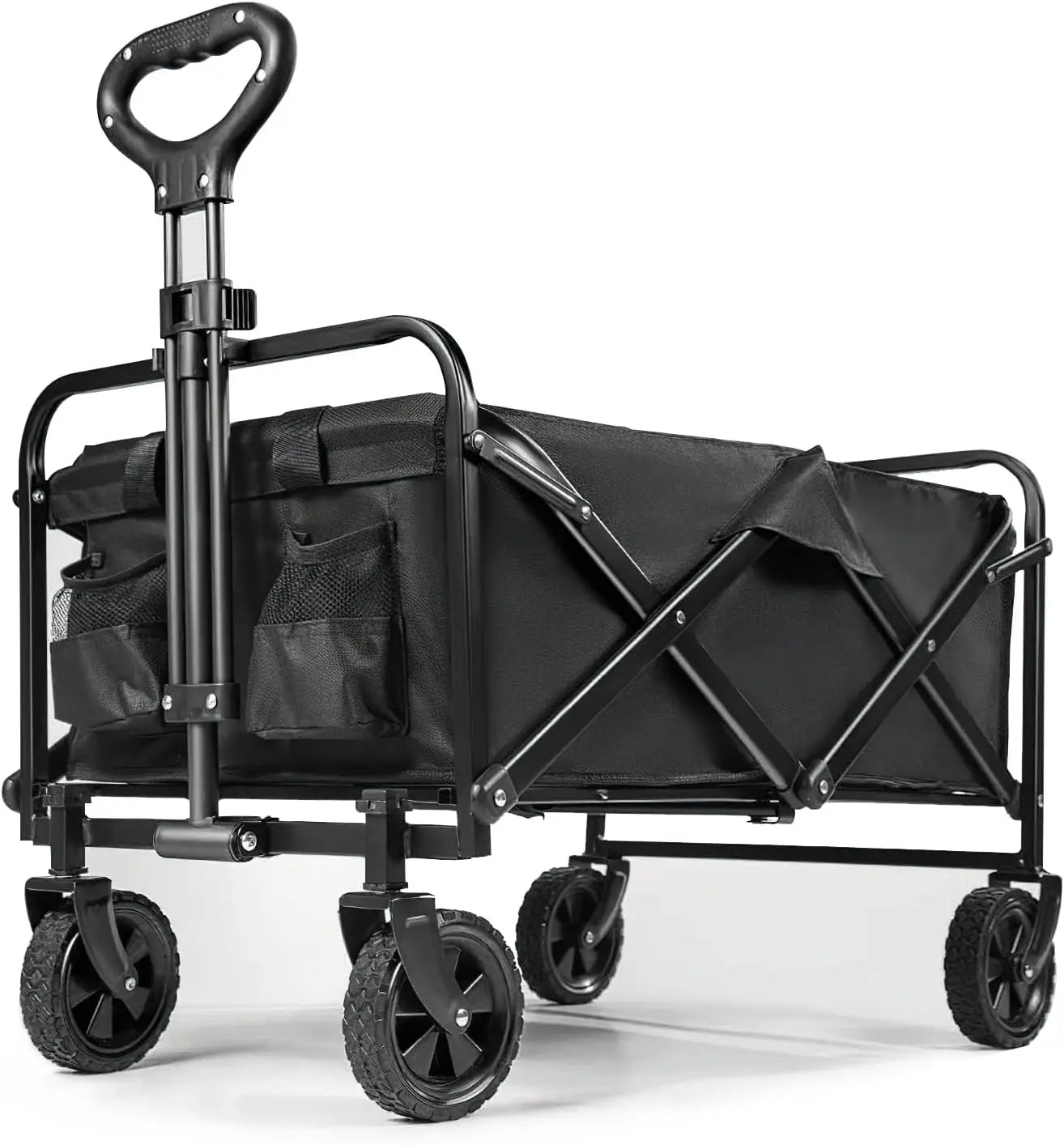 Beach Trolley on Wheels, Foldable Camping Trolley Cart Folding Collapsible Festival Trolley for Camping Garden Picnic Outdoor