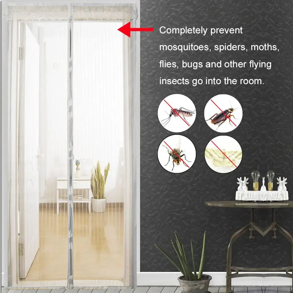 Summer Anti Mosquito Insect Fly Bug Curtains Net Door Screen Kitchen Curtains ployester fiber Curtains Mesh Screen Magnets