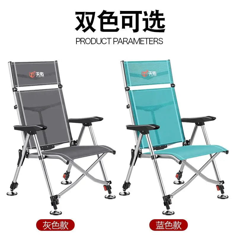 Aluminum Alloy European 낚시의자 Fishing Chair Foldable 캠핑의자 Thickened 낚시좌대 Portable 민물낚시의자 camping chair кресло для рыбалки