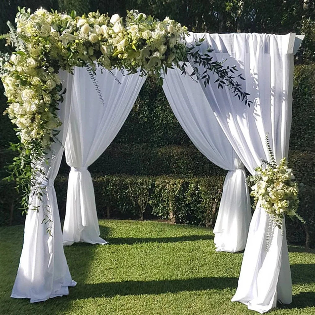 Heavy Duty Wedding Backdrop Stage Stand, Outdoor Canopy Tent, Chuppah, 4 Post, 10ft x 10ft