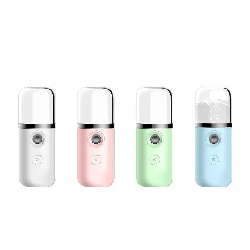 Mini Portable Humidifier Nano Mister Facial Steamer Device Beauty Spray Hydrating Apparatus Cold Spray Apparatus Rechargeable