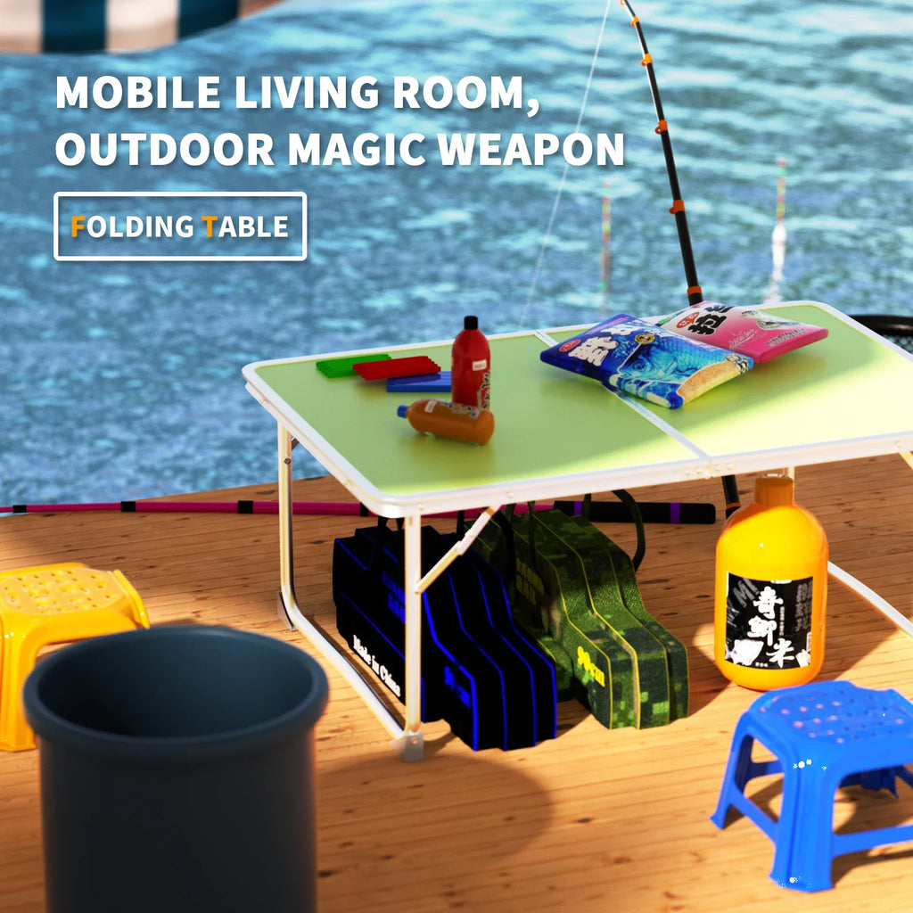 Outdoor Camping Table,Folding Aluminium Table,Small Lightweight Foldable Table Picnic Table for Picnic,Beach,Fishing,Garden,BBQ