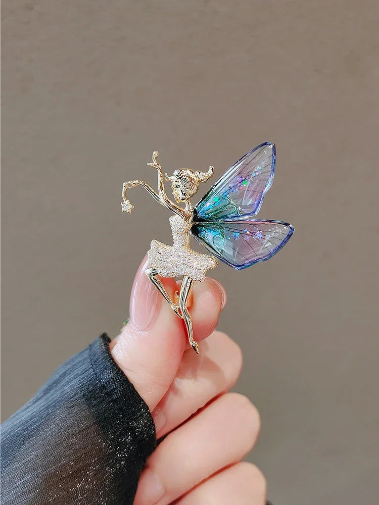 Exquisite Purple Lavender Brooch Women's Brooches Crystal Rhinestone Bouquet Pins Clothing Coat Luxury Jewelry Girl Gift