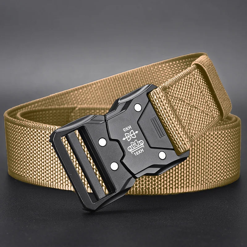 Men Belt Army Outdoor Hunting Tactical Multi Function Combat Survival High Quality Marine Corps Canvas For Nylon Male Luxury