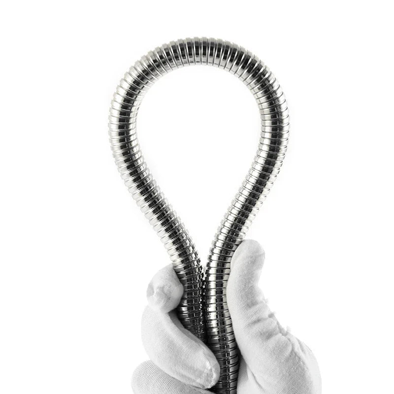 2/2.5/3M 304 Stainless Steel Encrypted Shower Hose Matte Black Flexible Shower Tube Bathroom Chrome Plated Brushed Nickel Pipe
