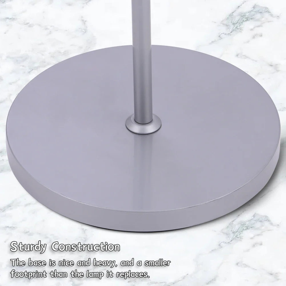 KOMORE Modern 2 Head Standing Floor Lamp Adjustable Lamp Heads 180cm Bronze&Grey  for Living Room, Office, Bedroom, Hallway