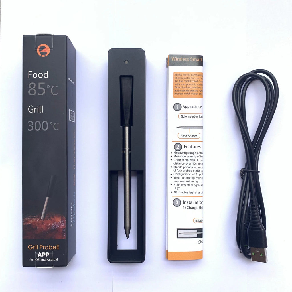 Meat Food Steak Thermometer Wireless Digital Bluetooth Barbecue Accessories for Oven Grill BBQ Smoker Kitchen Sous Vide Cooking