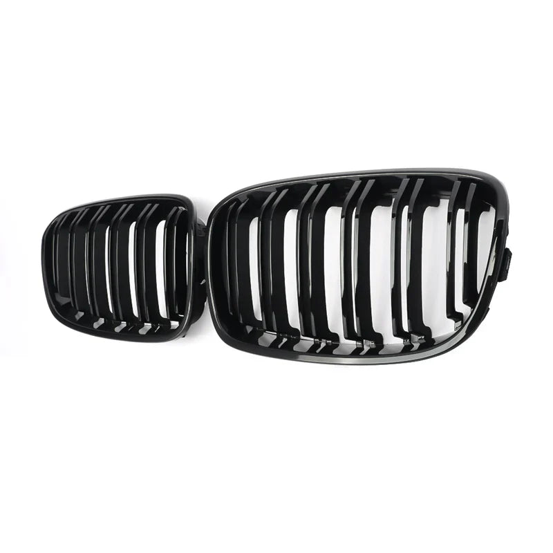 For 2011-2014 BMW F20 F21 1-Series M Look Kidney Grille Grill Gloss Black Twin Bar CAR Accessories