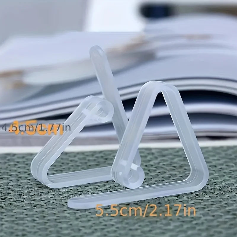 72pcs Clear Tablecloth Clips Picnic Cloth Plastic Clip Windproof Table Cover Holder Clamps For Home Kitchen Restaurant Accessory