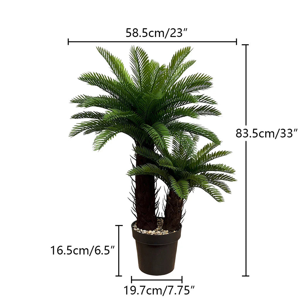 HXGYZP Coconut Palm Artificial Plant Potted Large Tropical Tree With Black Plastic Pot Indoor Outdoor Home Decoration Plants