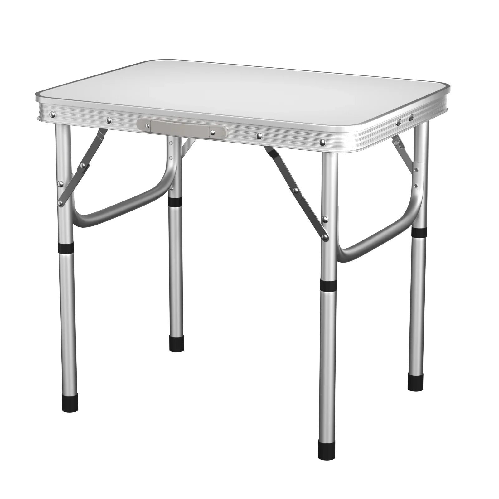 Folding Camping Table Portable Foldable Picnic Table for Outdoor Indoor Garden Lightweight Fold Up Table with 2 Adjustable Heigh