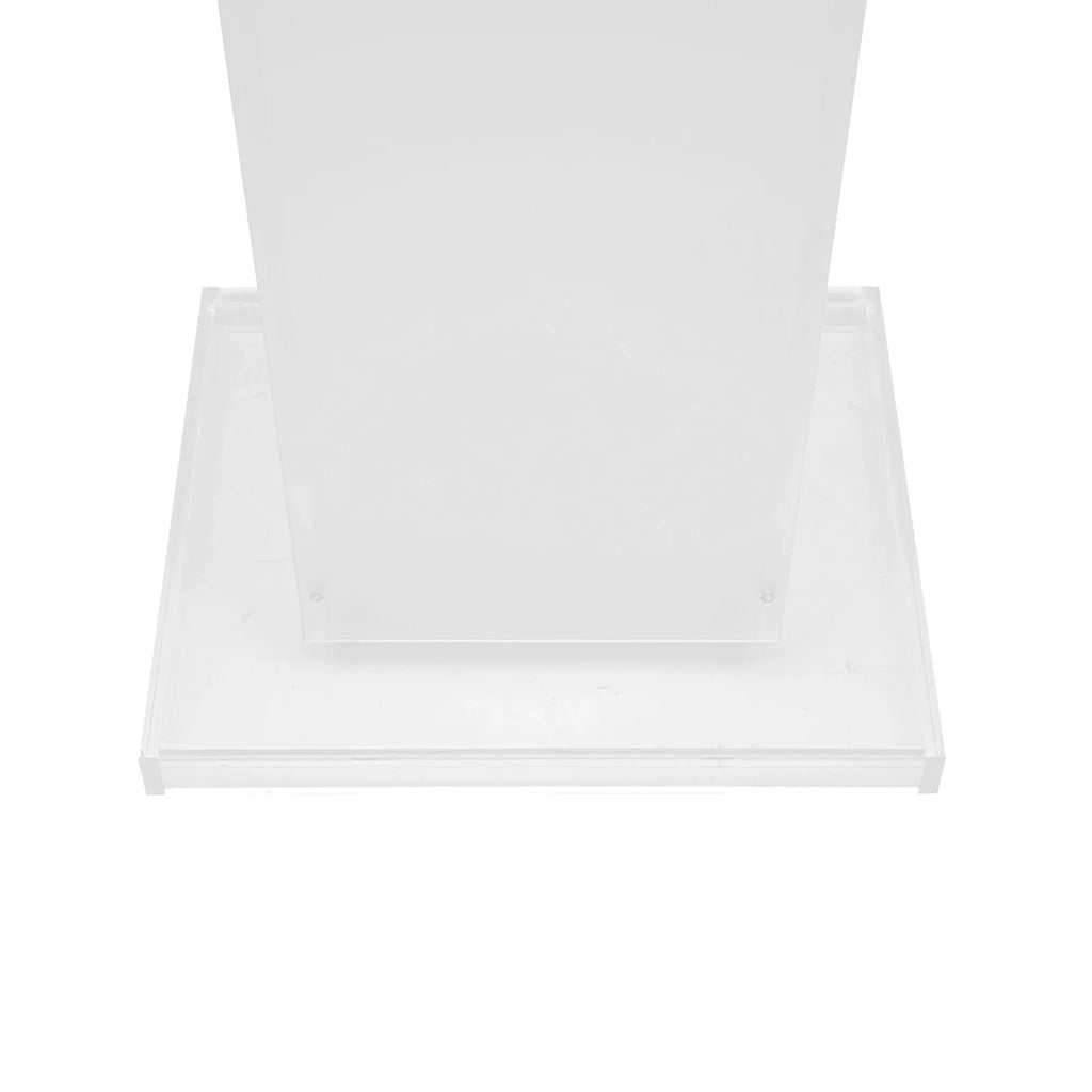 Acrylic Podium Floor Standing Clear Lecterns W/ Storage Shelf School Stand Desk Church Pulpit Office Lecture Table 43in H