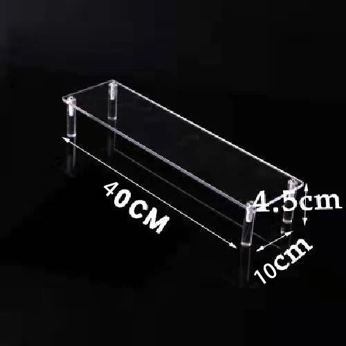Acrylic Riser Display Stand Perfume Organizer Shelves for Amiibo Funko Figures Toys Cupcake Desserts Collection Cosmetic Jewelry