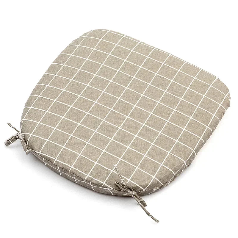 Summer Breathable Cushion Four-Nail Anti-Slip Chair Cushion Classroom Living Room Chair Season Nordic Solid Color Cushion