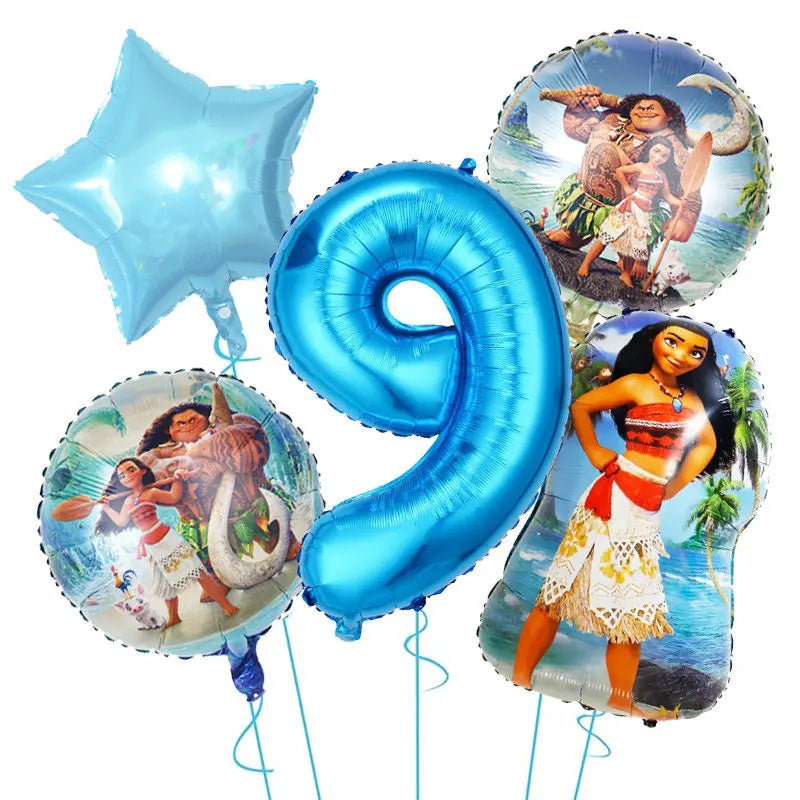 Disney Moana Birthday Decoration Tableware Cup Plate Backdrop Banner Kit Vaiana Moana Theme Happy Party Deco Balloons Supply Set