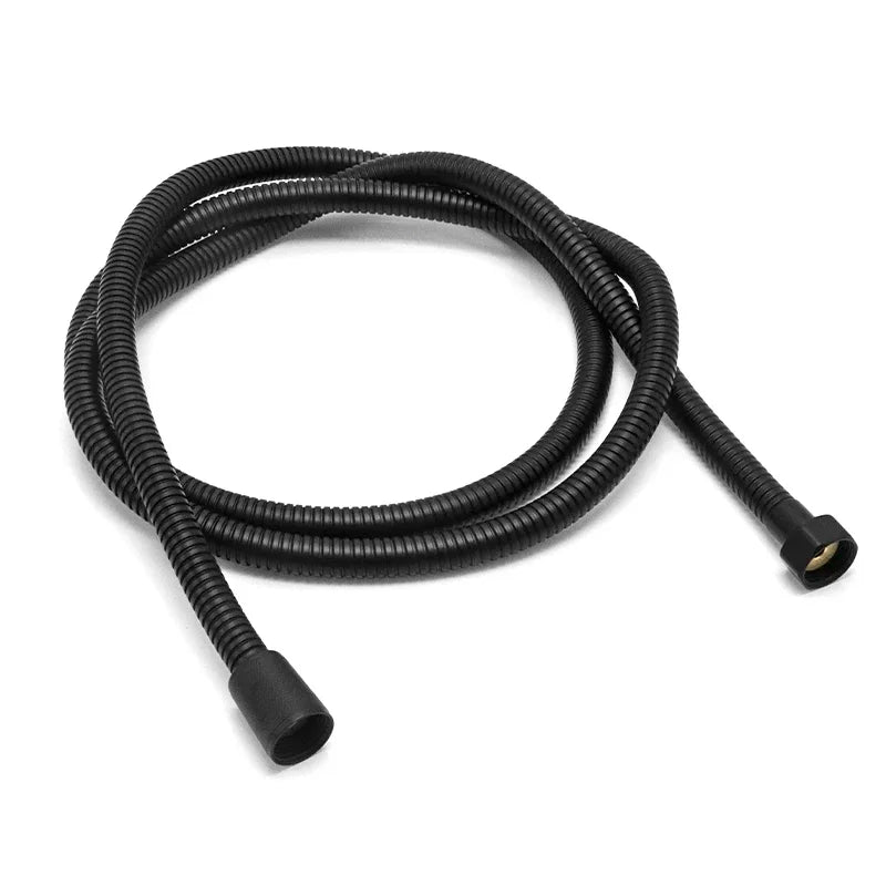 2/2.5/3M 304 Stainless Steel Encrypted Shower Hose Matte Black Flexible Shower Tube Bathroom Chrome Plated Brushed Nickel Pipe