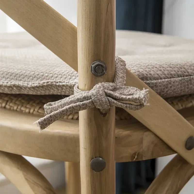 Summer Breathable Cushion Four-Nail Anti-Slip Chair Cushion Classroom Living Room Chair Season Nordic Solid Color Cushion