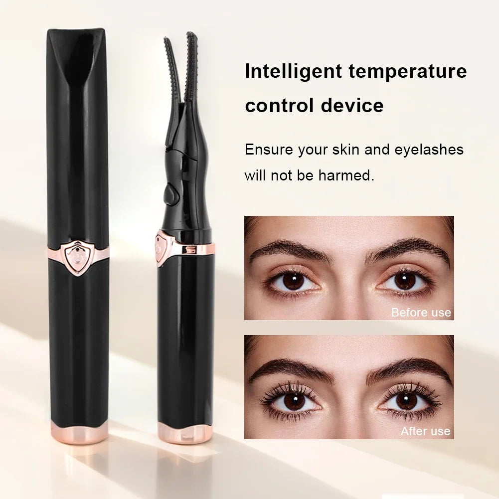 Heated Eyelash Curler 2 Heating Modes Quick Heating Natural Curl Eyelash Curler Long Lasting for Quick Natural Curling