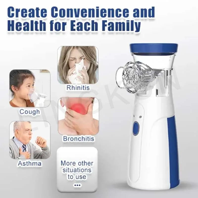 Medical Silent Mesh Nebulizer Handheld Asthma Inhaler Atomizer Children Health Care Mini Portable Nebulizer Humidifier