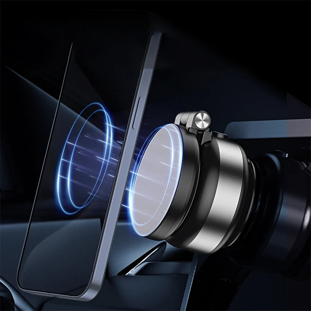 Magnetic Suction Cup Phone Mount for iPhone 16 15 14 Pro Max 360° Adjustable Vacuum Phone Holder for Car/Mirror/Smooth Surface
