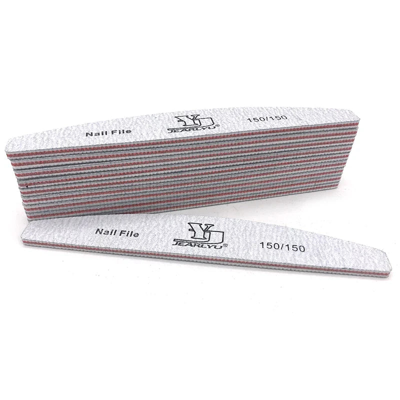 5/25Pcs/Lot Nail File Mix Color 80/100/150/180/240 Grit Professional Sandpaper Cuticle Remover Buffer Files Manicure Tool Set