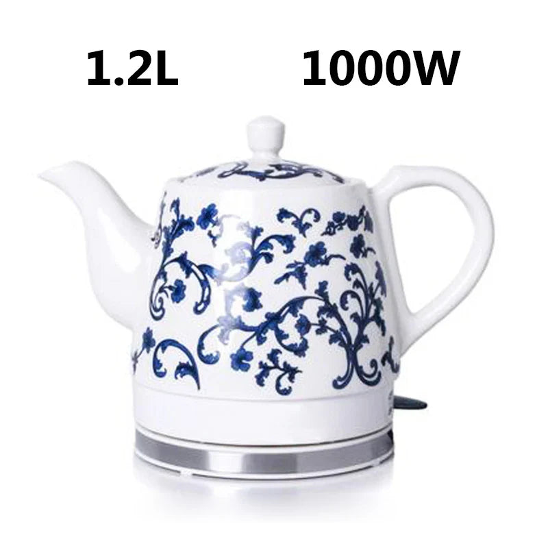 1.5L Electric Ceramic Kettle Water Boiler Water Heating Device Teapot Porcelain Kettle Automatic Power Off 220V Anti-dry burning