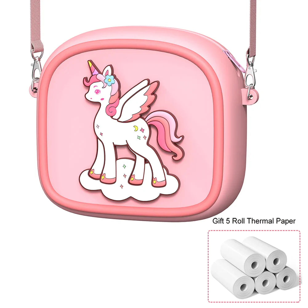 Upgrade Kids Camera Instant 1080P HD Dual Lens Selfie Digital Camera for Girls Boys Christmas Birthday Gifts Toys With 32G Print