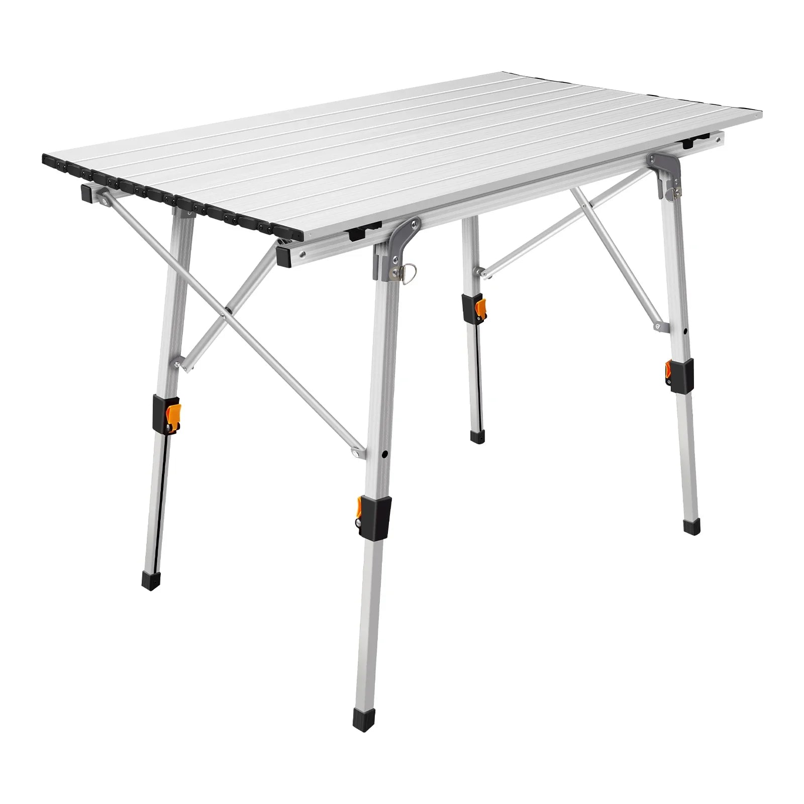 Foldable Aluminum Picnic Table 90x52x68cm, Height Adjustable 45-68 cm, Stable Structure, Anti-slip, Carry Bag
