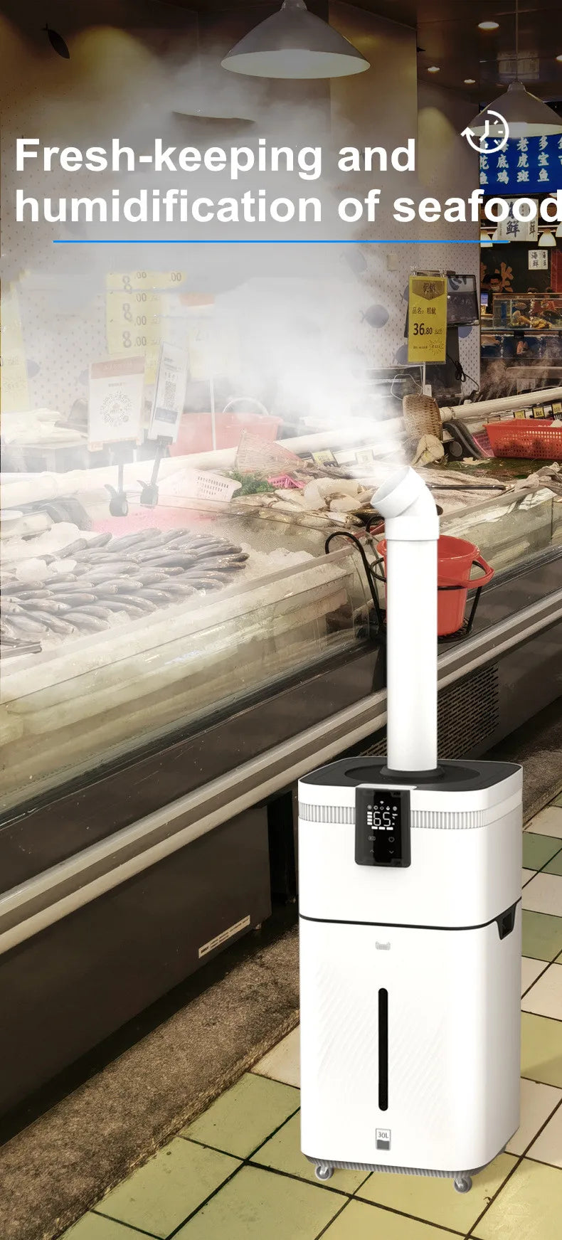 110V 220V 30L Air humidifier Home Humidifier Diffuser Industrial Mist Maker Flavoring For Home увлажнитель воздуха humidificador