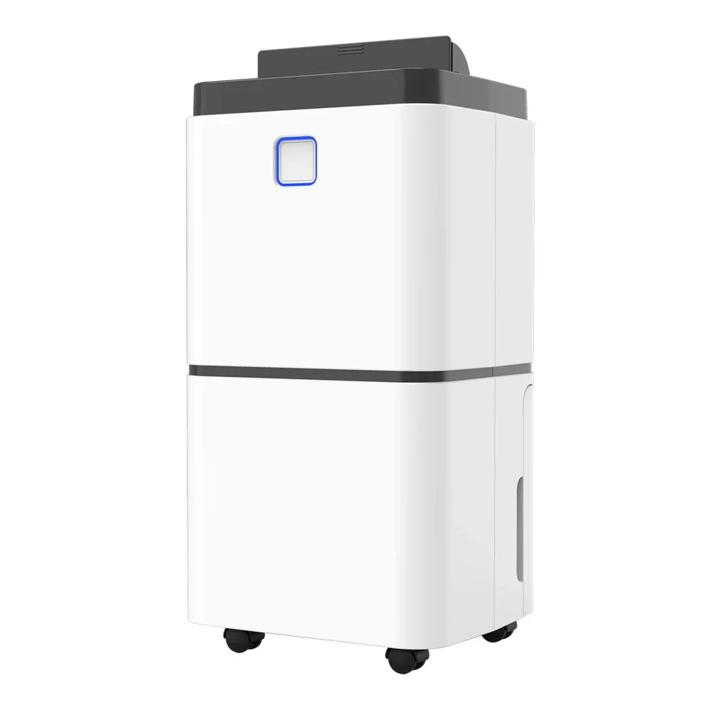 White 12L Dehumidifier with Wheels and WiFi