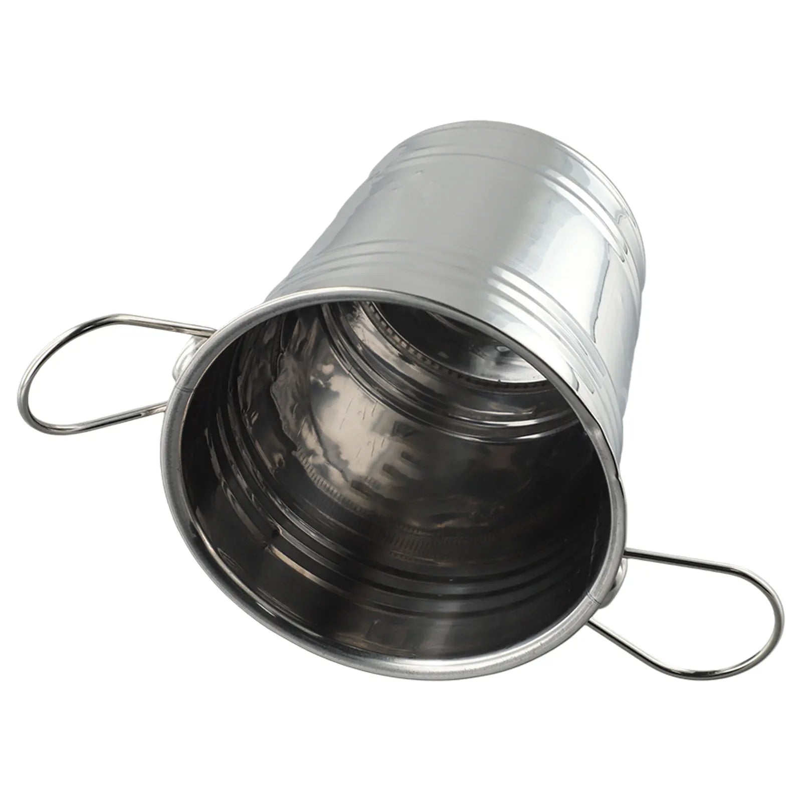 Stainless Steel Ice Bucket Ice Chiller Cooler With Handle Ice Cube Container Portable For Wine Champagne Beer Party Bar Tools