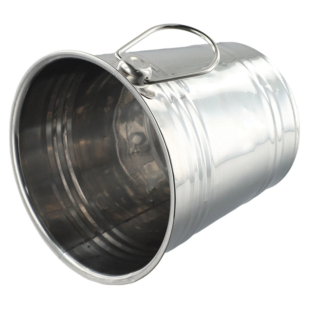Stainless Steel Ice Bucket Ice Chiller Cooler With Handle Ice Cube Container Portable For Wine Champagne Beer Party Bar Tools