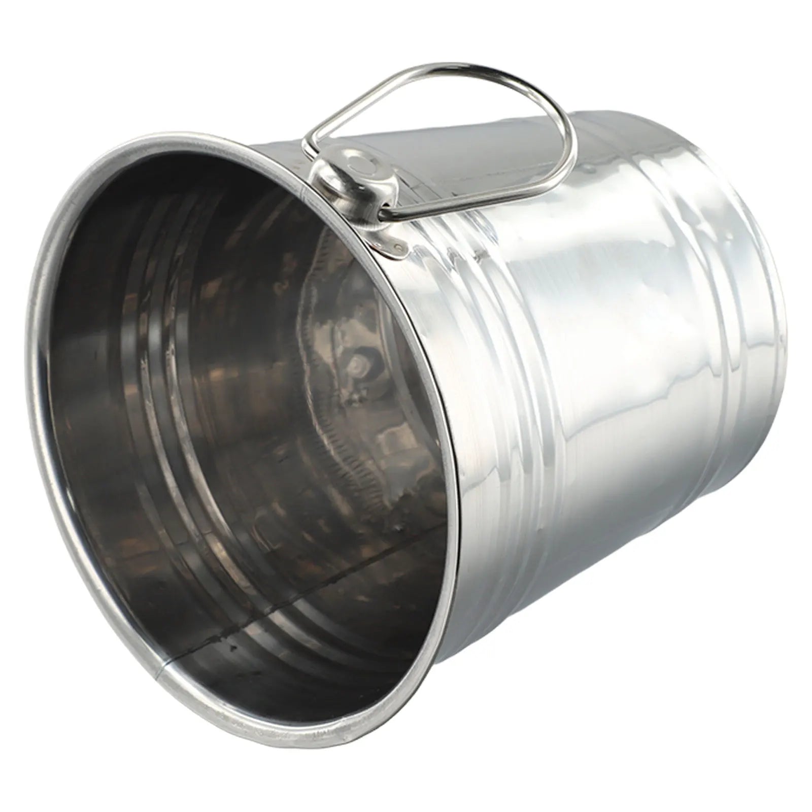 Stainless Steel Ice Bucket Ice Chiller Cooler With Handle Ice Cube Container Portable For Wine Champagne Beer Party Bar Tools