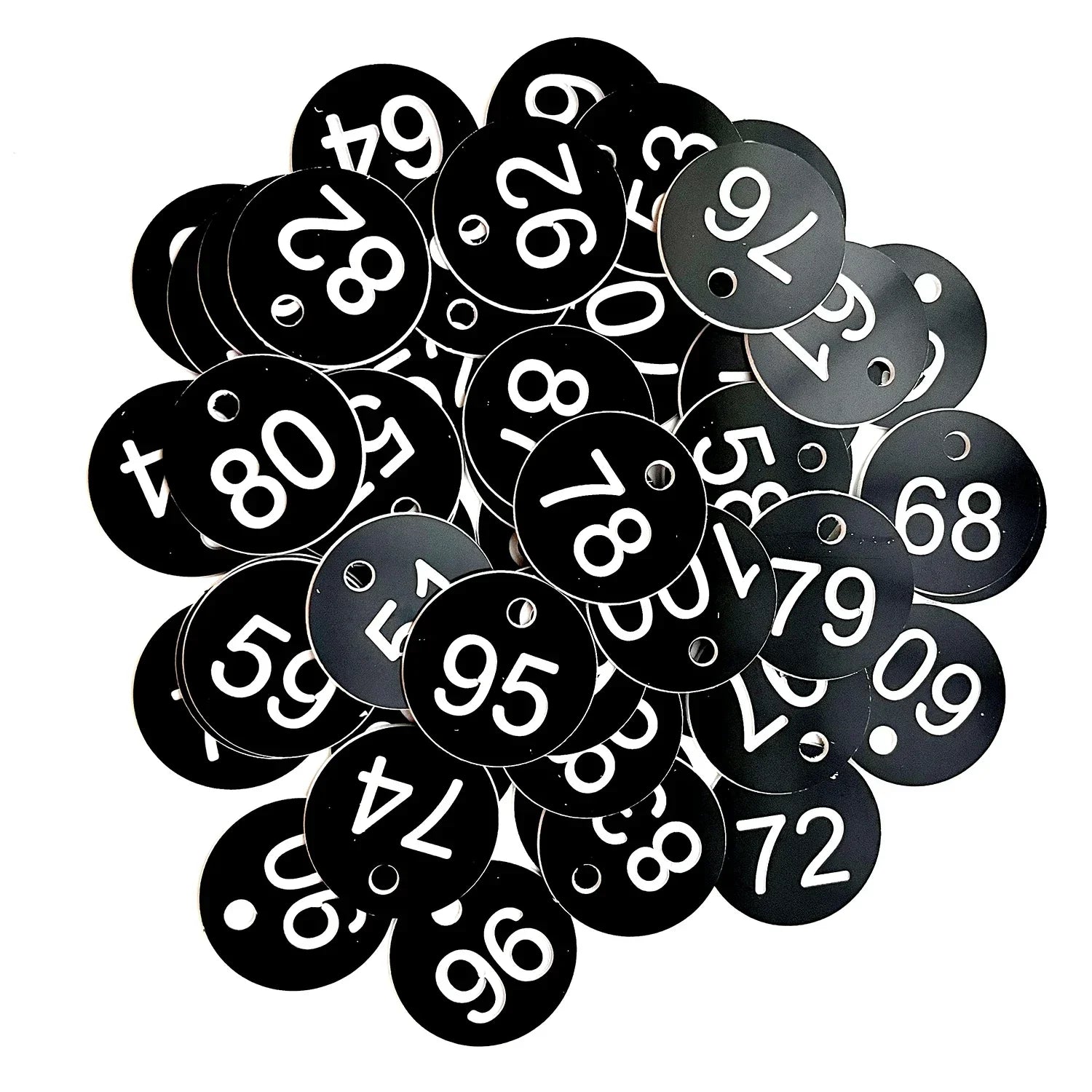 Numbered Sign Labels Beehive Tags Garden Box Mark with Hole Plant Markers  1-50 1-100 50pcs 100pcs