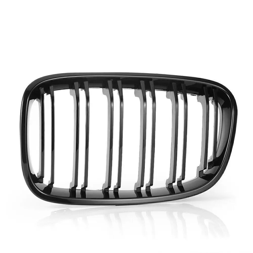 Front Kidney Grill Grille Double Slat Gloss Black For BMW F20 F21 2011-2014