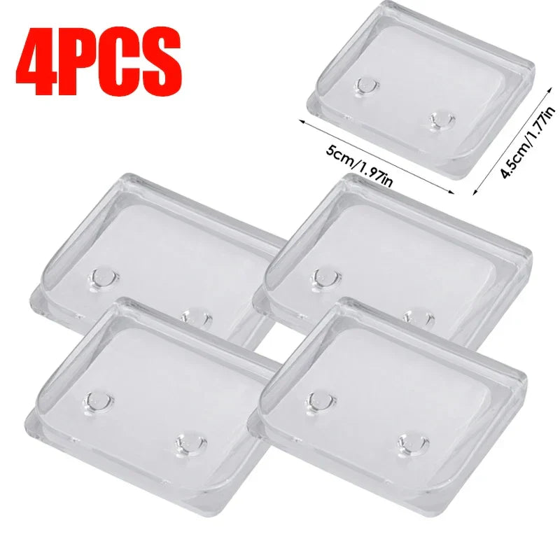 2/10PCS Shower Curtain Clips Non Punching Windproof Curtain Hook Traceless Shading Cloth Edge Fixed Sticker Bathroom Accessories