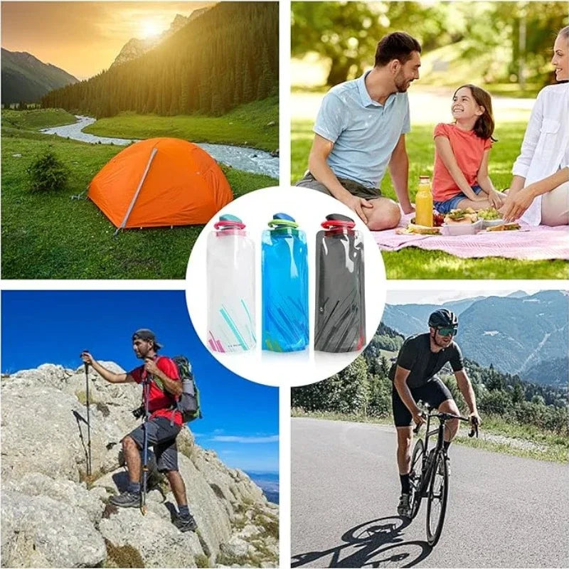 Portable Ultralight Foldable Water Bag Duckbill Folding Sports Outdoor Fitness Cycling Portable Storage Large Capacity Wate Bag