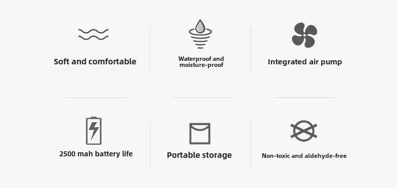 MOUNTAINHIKER 2025 Interior Air Mattress Glamping Mats PVC Inflatable Sleeping Mattress 1/3 Person Camping Bed Mat Built-in Pump