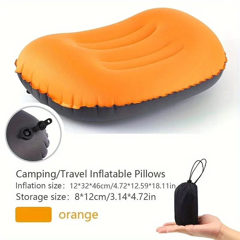 Camping Pillow with Ultralight Inflatable Pillow for Neck Lumbar Support Upgrade Backpacking Pillow
